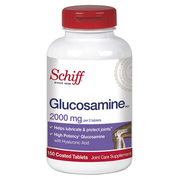 Schiff® Glucosamine 2000 Mg With Hyaluronic Acid Coated Tablet, 150 Tablets-bottle freeshipping - TVN Wholesale